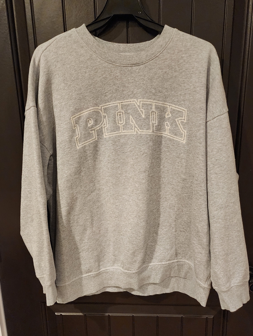 Victoria Secret PINK Gray Crewneck Sweatshirt, Size XL